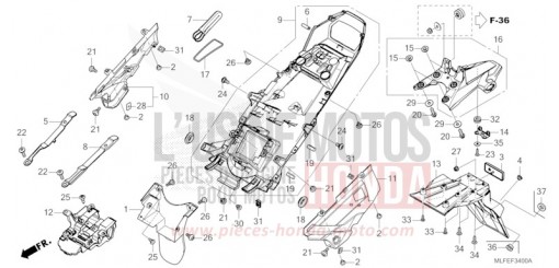 GARDE-BOUE ARRIERE NT1100AS de 2025